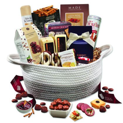Custom Feels Like Home Gift Basket - Burgundy 