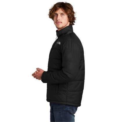 Custom The North Face Chest Logo Everyday Insulated Jacket - TNF Black Side view
