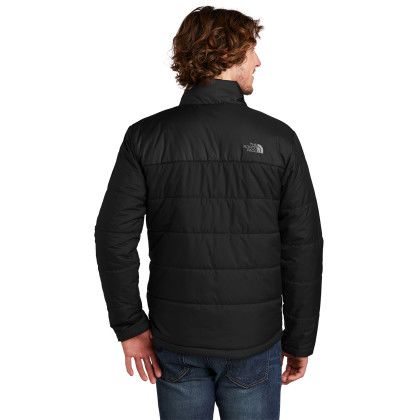 Custom The North Face Chest Logo Everyday Insulated Jacket - TNF Black Back view