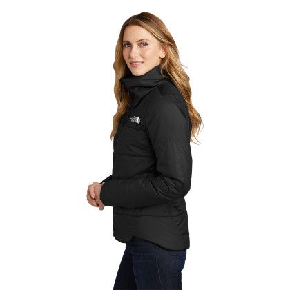 Custom The North Face Women's Chest Logo Everyday Insulated Jacket - TNF Black Side view Custom The North Face Women's Chest Logo Everyday Insulated Jacket - TNF Black Side view
