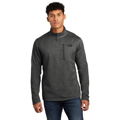 Custom The North Face Skyline 1/2-Zip Fleece  - TNF Dark Grey Heather Front view