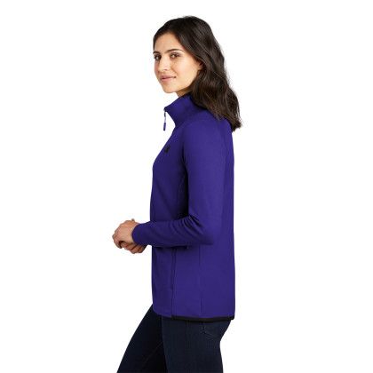 Custom The North Face Women's Skyline Full-Zip Fleece Jacket - Lapis Blue Side view