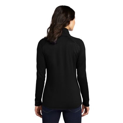 Custom The North Face Women's Skyline Full-Zip Fleece Jacket - TNF Black Back view