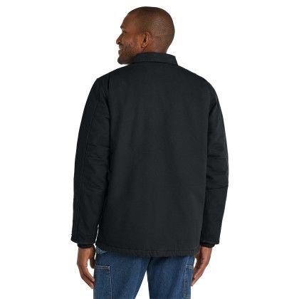 Custom Carhartt Tall Sherpa-Lined Coat - Black Back view Custom Carhartt Tall Sherpa-Lined Coat - Black Back view