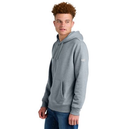 Custom The North Face Sleeve Logo Pullover Hoodie - TNF Light Grey Heather Side view