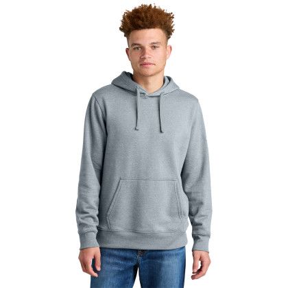 Custom The North Face Sleeve Logo Pullover Hoodie - TNF Light Grey Heather Front view