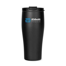 Custom SleekSip 16 oz Hourglass Travel Mug - Black