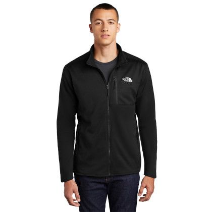Custom The North Face Skyline Full-Zip Fleece Jacket - TNF Black Front view