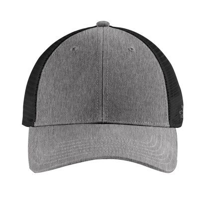 Custom The North Face Ultimate Trucker Cap - TNF Medium Grey Heather TNF Black Front view