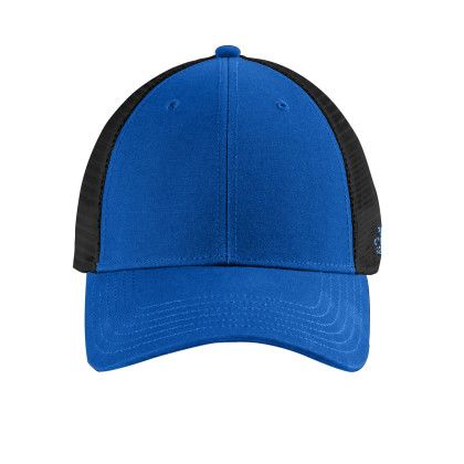Custom The North Face Ultimate Trucker Cap - TNF Blue TNF Black Front view