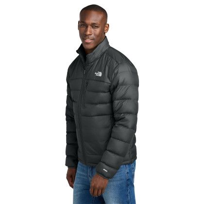 Custom The North Face Down Hybrid Jacket - TNF Black Side view