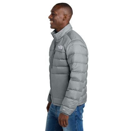 Custom The North Face Down Hybrid Jacket - TNF Medium Grey Hearther Side view