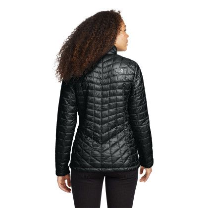 Custom The North Face Women's ThermoBall Trekker Jacket - TNF Black Back view Custom The North Face Women's ThermoBall Trekker Jacket - TNF Black Back view
