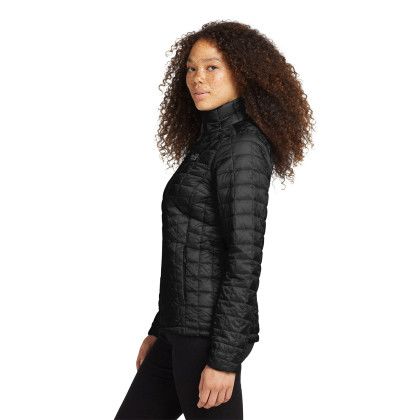 Custom The North Face Women's ThermoBall Trekker Jacket - TNF Matte Black Side view Custom The North Face Women's ThermoBall Trekker Jacket - TNF Matte Black Side view