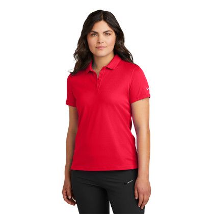 Custom Nike Women's Victory Solid Polo - University Red Front view