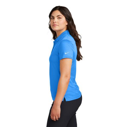 Custom Nike Women's Victory Solid Polo - Light Photo Blue Side view