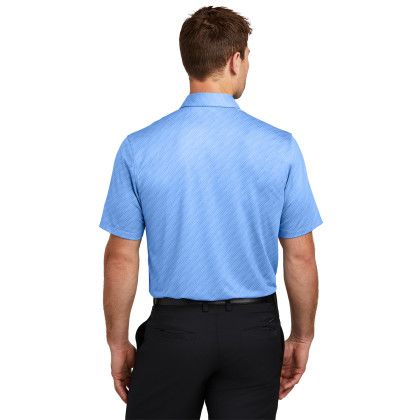 Custom Nike Vapor Dash Polo - Valor Blue Back view