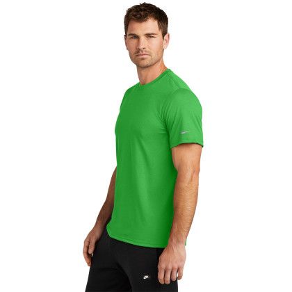 Custom Nike Swoosh Sleeve RLegend Tee - Apple Green Side view Custom Nike Swoosh Sleeve RLegend Tee - Apple Green Side view