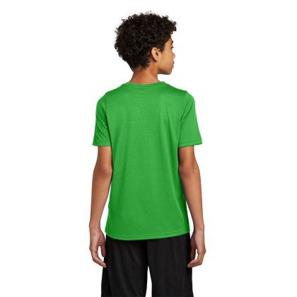 Custom Nike Youth Swoosh Sleeve RLegend Tee - Apple Green Back view