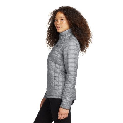 Custom The North Face Women's ThermoBall Trekker Jacket - Mid Grey Side view Custom The North Face Women's ThermoBall Trekker Jacket - Mid Grey Side view