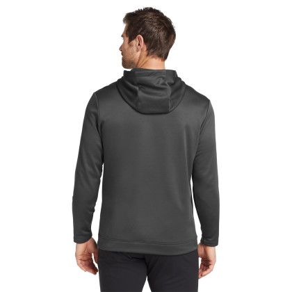 Custom Nike Therma-FIT Full-Zip Fleece Hoodie - Anthracite Back view Custom Nike Therma-FIT Full-Zip Fleece Hoodie - Anthracite Back view