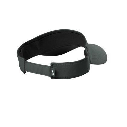 Custom Nike Dri-FIT Team Performance Visor - Anthracite Back view Custom Nike Dri-FIT Team Performance Visor - Anthracite Back view