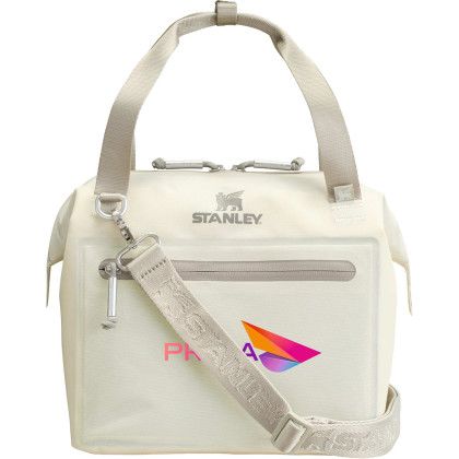 Custom Stanley Julienne Mini 10 Can Cooler - Cream Front View