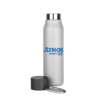 Custom HydraHook 18 oz Stainless Water Bottle - White open bottel Custom HydraHook 18 oz Stainless Water Bottle - White open bottel