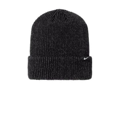 Custom Nike Terra Beanie - Black Heather Custom Nike Terra Beanie - Black Heather