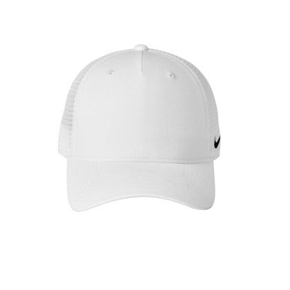 Custom Nike Snapback Mesh Trucker Cap - White Custom Nike Snapback Mesh Trucker Cap - White