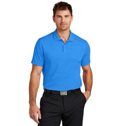 Custom Nike Victory Solid Polo - Light Photo Blue Front view Custom Nike Victory Solid Polo - Light Photo Blue Front view
