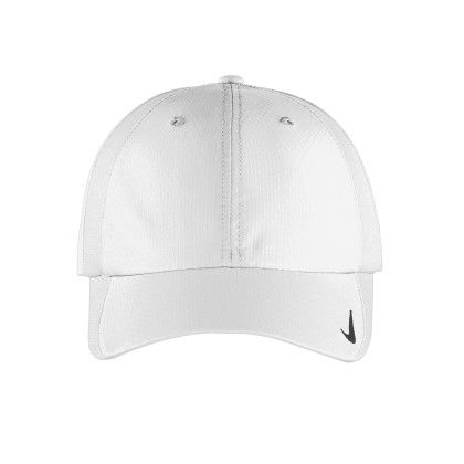 Custom Nike Sphere Performance Cap - White Front view Custom Nike Sphere Performance Cap - White Front view