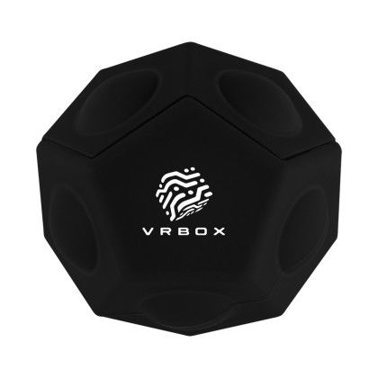 Custom Geo Ball Push Pop Toy - Black