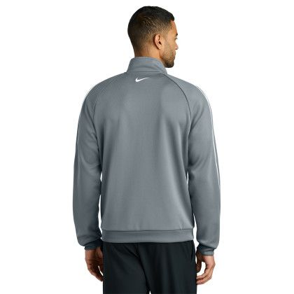 Custom Nike Track Jacket - Cool Grey Back View 