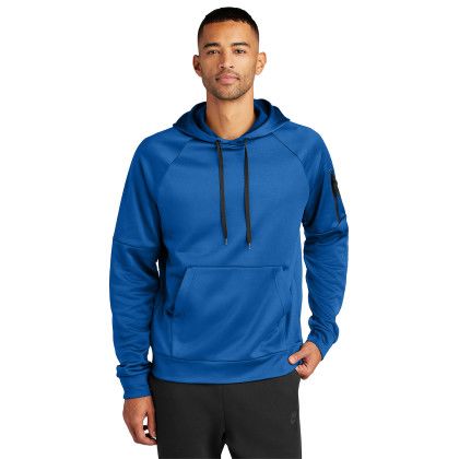 Custom Nike Therma-FIT Pocket Pullover Fleece Hoodie - Game Royal Front view Custom Nike Therma-FIT Pocket Pullover Fleece Hoodie - Game Royal Front view