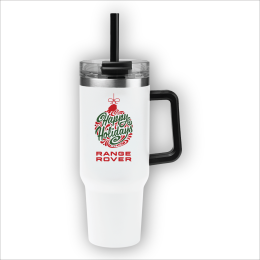 Custom Happy Holidays 40 oz. Intrepid Stainless Steel Tumbler