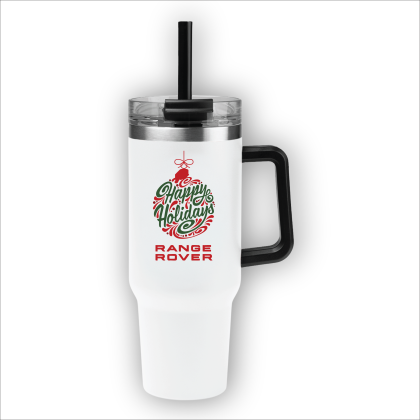 Custom Happy Holidays 40 oz. Intrepid Stainless Steel Tumbler