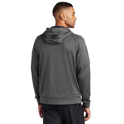 Custom Nike Therma-FIT Pocket Full-Zip Fleece Hoodie - Anthracite Back view