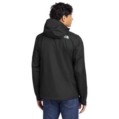 Custom The North Face DryVent Rain Jacket - TNF Black Back view