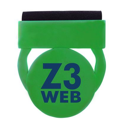 Custom Webcam Clipster With Screen Cleaner - Green
