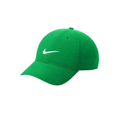 Custom Nike Dri-FIT Swoosh Performance Cap - Lucky Green Side view Custom Nike Dri-FIT Swoosh Performance Cap - Lucky Green Side view