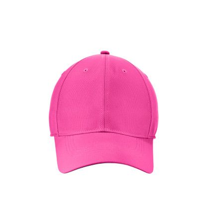 Custom Nike Dri-FIT Tech Fine-Ripstop Cap - Vivid Pink Front view Custom Nike Dri-FIT Tech Fine-Ripstop Cap - Vivid Pink Front view