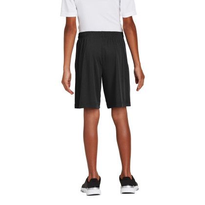 Custom Sport-Tek Youth PosiCharge Competitor Pocketed Short - Black Back view