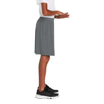 Custom Sport-Tek Youth PosiCharge Competitor Pocketed Short - Iron Grey Side view