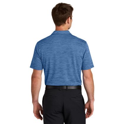 Custom Nike Dri-FIT Striated Polo - Game Royal Back View 