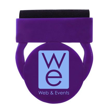 Custom Webcam Clipster With Screen Cleaner - Purple