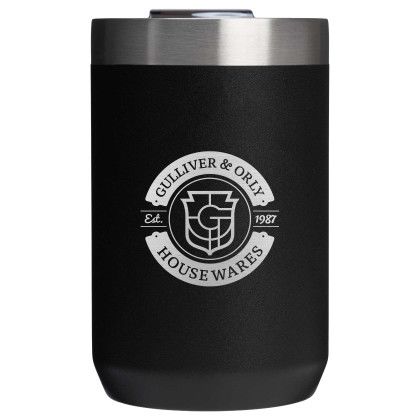 Custom Stanley Everyday Camp Cup 12 oz - Black Front View