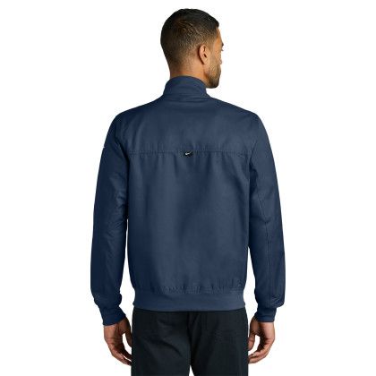 Custom Nike Bomber Jacket - Midnight Navy Back View 