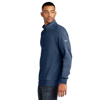 Custom Nike Dri-FIT Corporate 1/2-Zip - Navy Side view