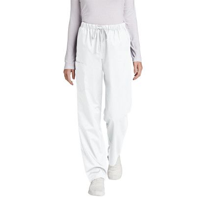 Custom Wink Women's WorkFlex Cargo Pant - White 
